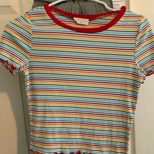 rainbow cropped top